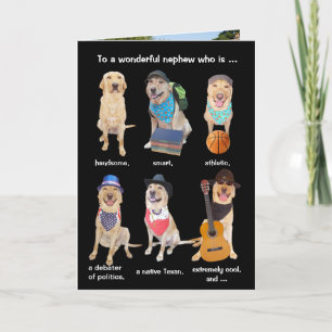 Tarjeta Cumpleaños divertido adaptable para el varón