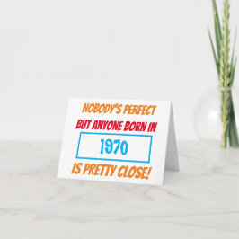 Tarjeta Cumpleaños Divertido Año de Nacimiento Nadie es Pe