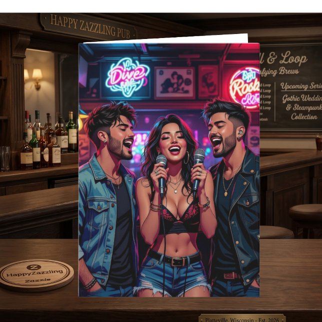 Tarjeta Cumpleaños divertido con humor de bebida  (Subido por el creador)