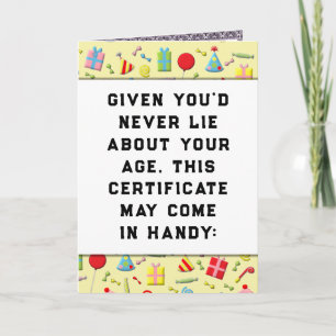 Tarjeta Cumpleaños divertido de adulto