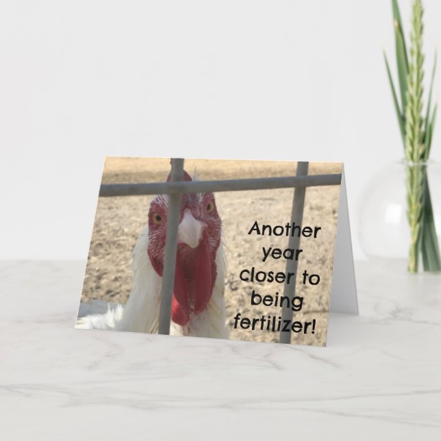 Tarjeta Cumpleaños Divertido de Adulto Mayor (Anverso)