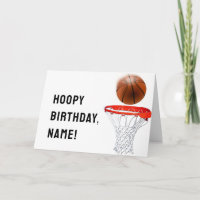 Cumpleaños divertido de baloncesto