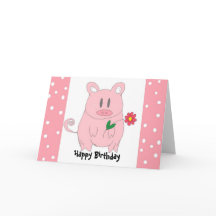 Cumpleaños divertido de cerdito