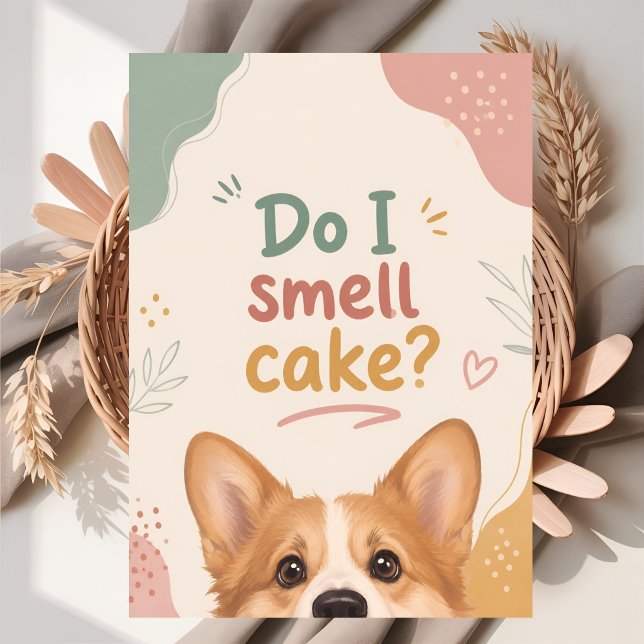Tarjeta Cumpleaños divertido de Corgi (Subido por el creador)