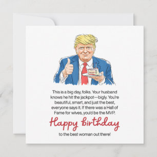 Tarjeta Cumpleaños divertido de esposa