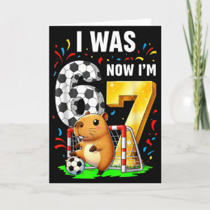 Tarjeta Cumpleaños divertido de fútbol de carpincho Fui 6