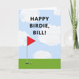 Tarjeta Cumpleaños divertido de golf