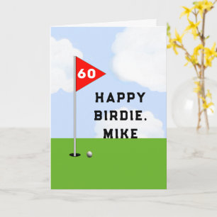 Tarjeta Cumpleaños divertido de golf