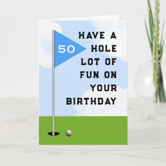 Tarjeta Cumpleaños divertido de golf
