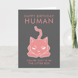 Tarjeta Cumpleaños divertido de los amantes del gato