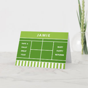 Tarjeta Cumpleaños divertido de tenis