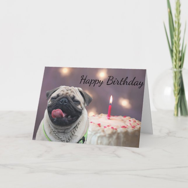 Tarjeta Cumpleaños divertido del barro amasado (Anverso)