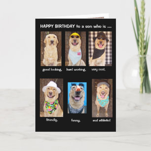 Tarjeta Cumpleaños divertido del hijo