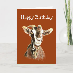 Tarjeta Cumpleaños divertido, del viejo chivo que te ama