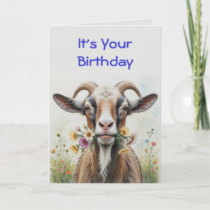 Tarjeta Cumpleaños Divertido, flores del Humor del Viejo C