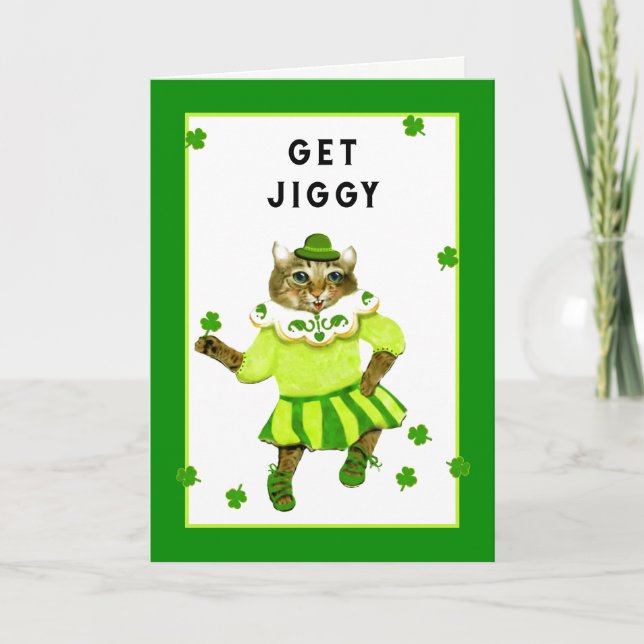 Tarjeta Cumpleaños divertido irlandés (Anverso)