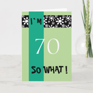 Tarjeta Cumpleaños divertido motivacional número 70