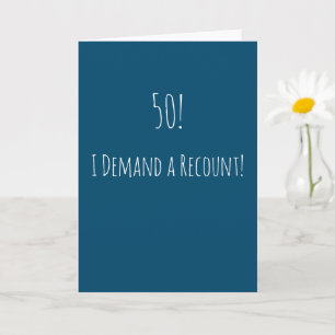 Tarjeta Cumpleaños divertido número 50