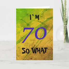 Tarjeta Cumpleaños divertido número 70