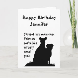 Tarjeta Cumpleaños divertido usted y I más que los amigos