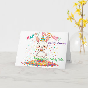 Tarjeta Cumpleaños Divertido y Lindo con Cupcake