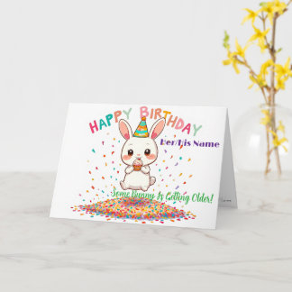 Tarjeta Cumpleaños Divertido y Lindo con Cupcake