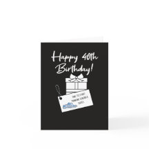 Cumpleaños divertido y sarcástico de 40 años