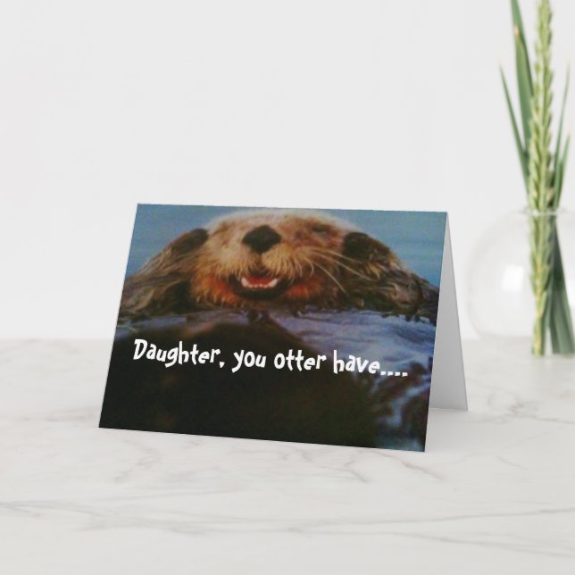 TARJETA CUMPLEAÑOS DIVERTIDOS PARA LA HIJA (Anverso)