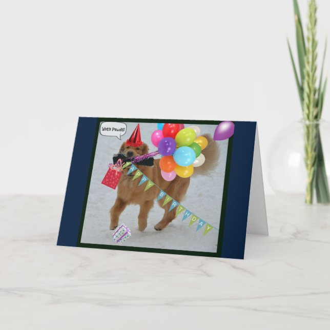 Tarjeta Cumpleaños Dorado (Anverso)