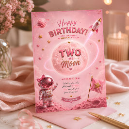 Tarjeta Cumpleaños Dos a la Luna