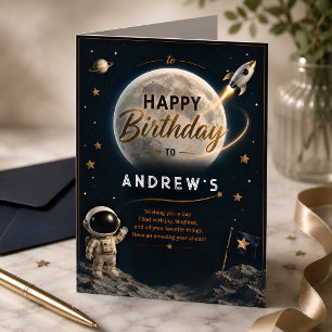 Tarjeta Cumpleaños Dos a la Luna