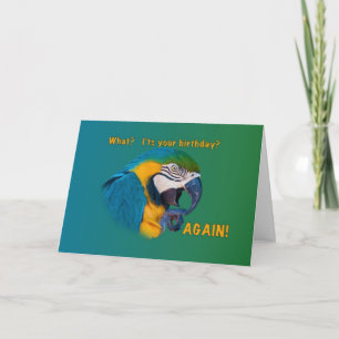 Tarjeta Cumpleaños, Edad, Loro