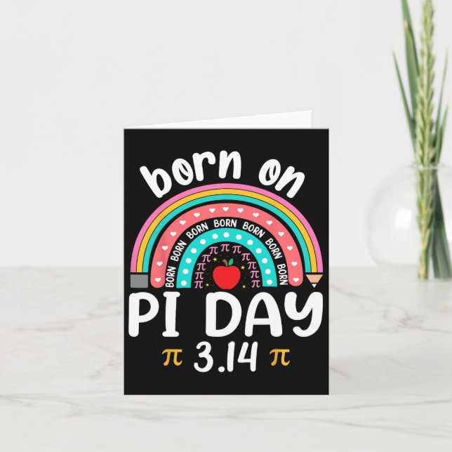 Tarjeta Cumpleaños el Día de Pi Feliz Día de Pi Profesor d (Anverso)