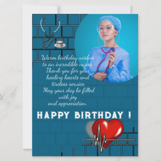 Tarjeta Cumpleaños elegante del médico