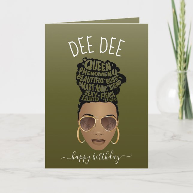 Tarjeta Cumpleaños! Empoderando a las mujeres negras a la  (Anverso)