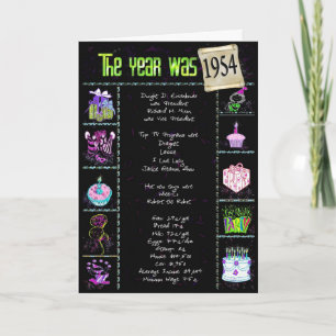Tarjeta Cumpleaños en 1954