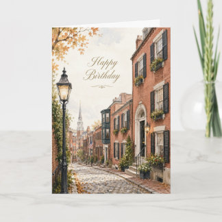 Tarjeta Cumpleaños en Beacon Hill Brownstone