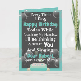 Tarjeta Cumpleaños en Cuarentena Personalizado