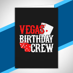 Tarjeta Cumpleaños en Las Vegas - Fiesta en Crew de Cumple