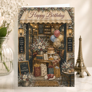 Tarjeta Cumpleaños en París Amante de París Cumpleaños de