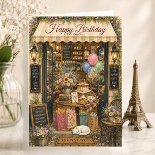 Tarjeta Cumpleaños en París Amante de París Cumpleaños de 