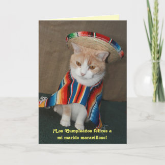 Tarjeta Cumpleaños Español para el marido
