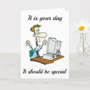 TARJETA CUMPLEAÑOS ESPECIALES *COMO USTED*