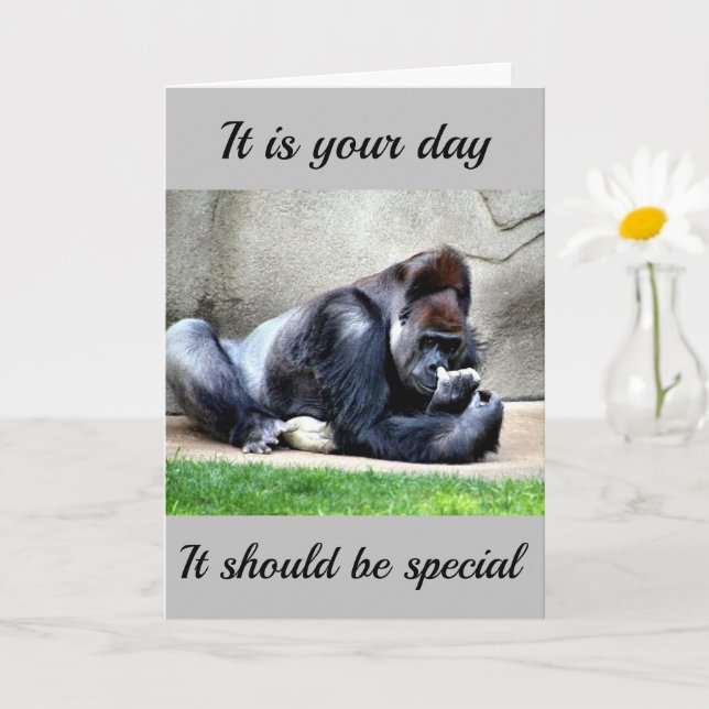 TARJETA CUMPLEAÑOS ESPECIALES *COMO USTED* (Planta pequeña)