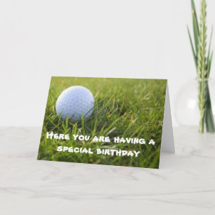 TARJETA **CUMPLEAÑOS ESPECIALES** PARA UN "GOLFER ESPECIAL