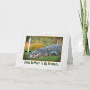Tarjeta Cumpleaños, Esposo, Golf, Ligador
