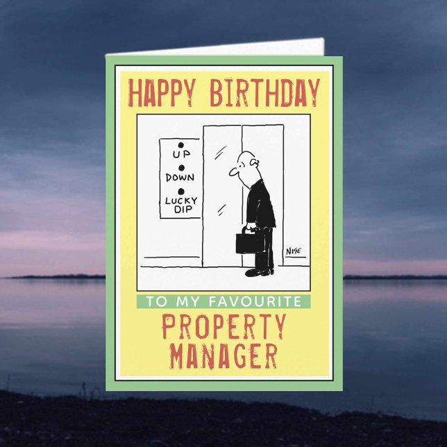 Tarjeta Cumpleaños feliz a un gerente de propiedades. (Subido por el creador)