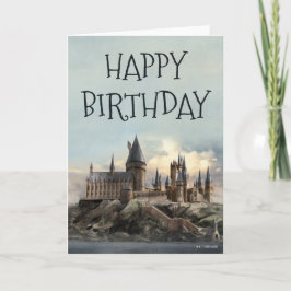 Tarjeta Cumpleaños Feliz Castillo Hogwarts Harry Potter