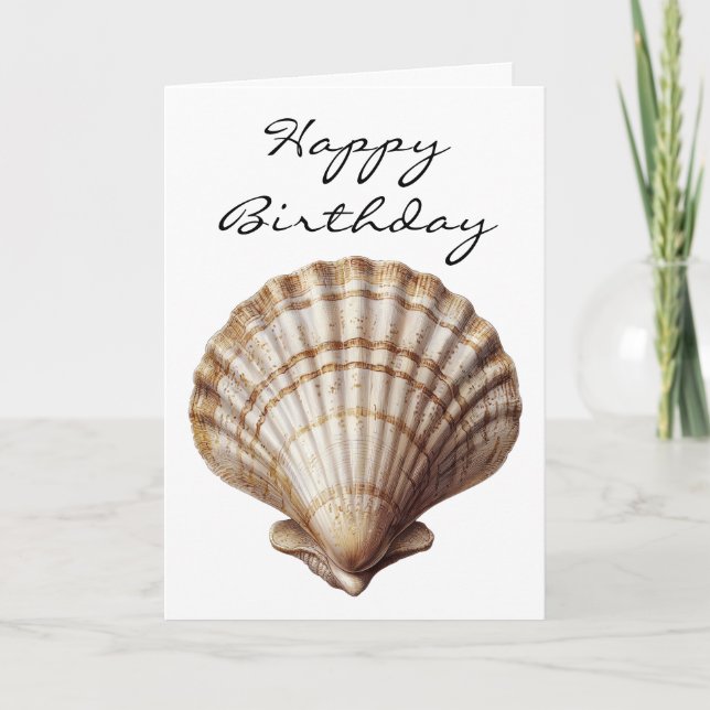 Tarjeta Cumpleaños Feliz Concha (Anverso)