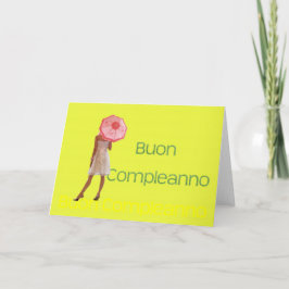 Tarjeta Cumpleaños Feliz de Italia